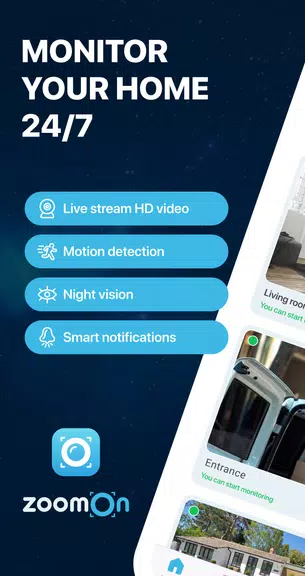 ZoomOn Home Security Camera Screenshot1