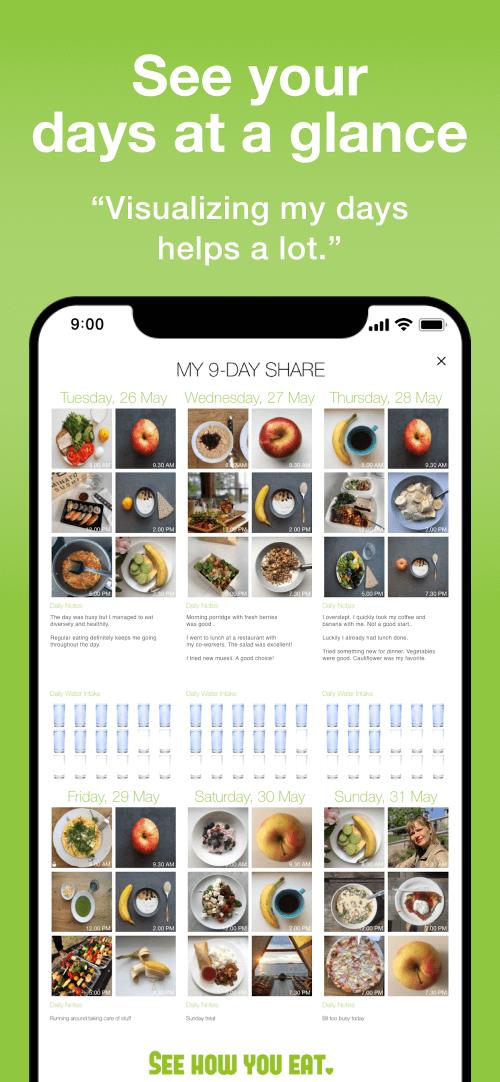 Food Diary See How You Eat App Screenshot4