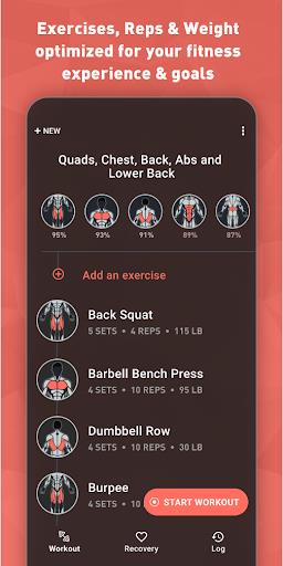 Fitbod: Workout & Gym Planner Screenshot1