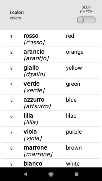 Learn Italian words with ST Screenshot2