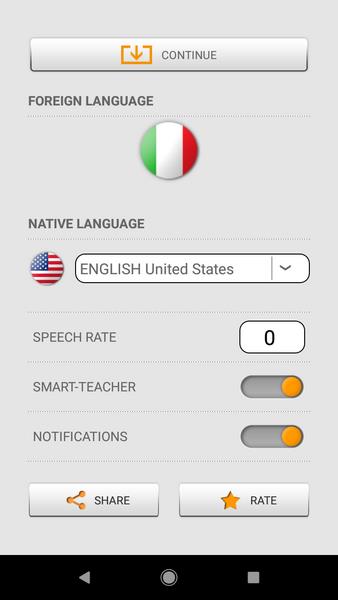 Learn Italian words with ST Screenshot1
