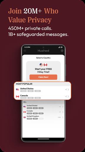 Hushed: US Second Phone Number Screenshot2