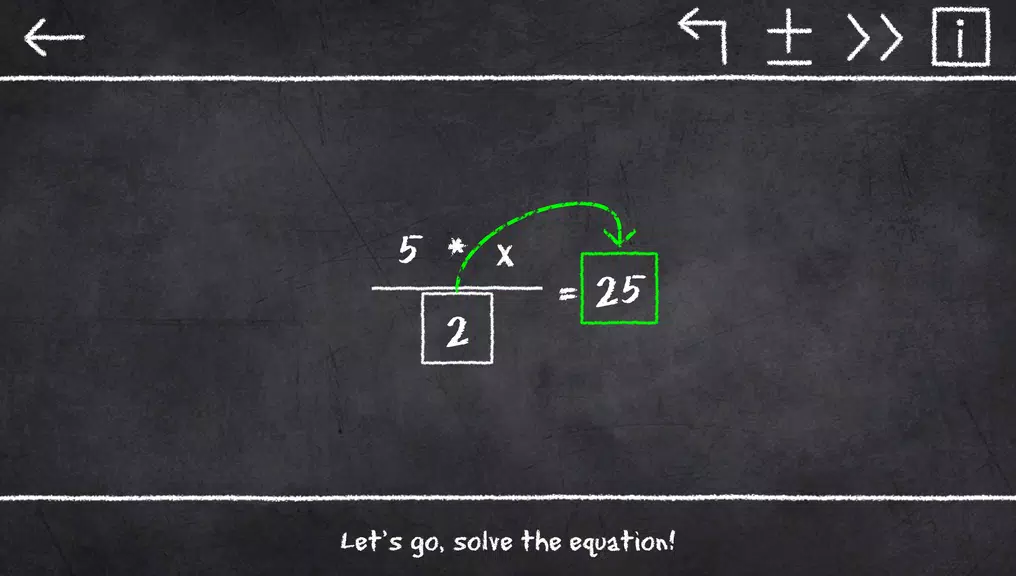 x=1: Learn to solve equations Screenshot1