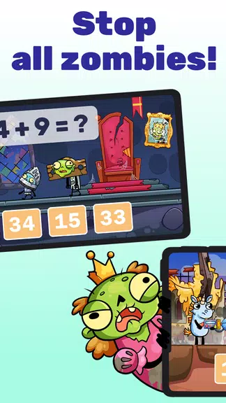 Math games: Zombie Invasion Screenshot2