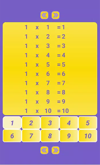 Multiplication Table: Math Screenshot1