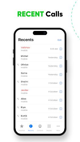 iCall Screen: Contacts, Call Screenshot16