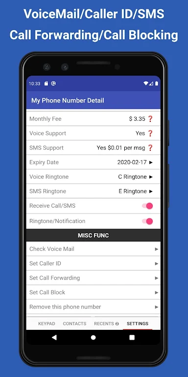 TalkTT-Call/SMS & Phone Number Screenshot1