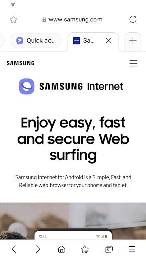 Samsung Internet Browser Beta Screenshot2