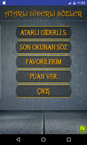 Atarlı Giderli Sözler Screenshot1