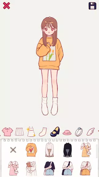 Pencil Girl : Dress Up Game Screenshot1