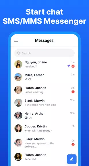 Messenger SMS & MMS Screenshot1