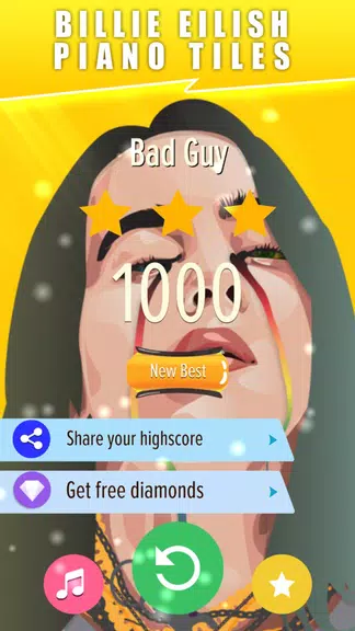 Piano Tiles: Billie Eilish Screenshot4