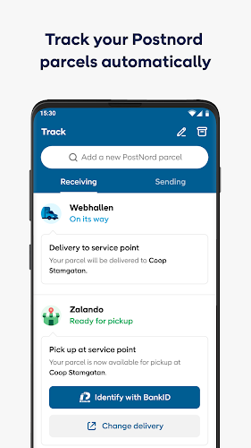 PostNord: Track & Send Parcels Screenshot1