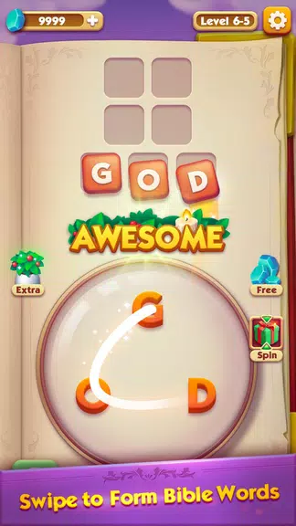 Bible Word Puzzle - Free Bible Story Game Screenshot1