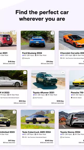 Turo — Car rental marketplace Screenshot1