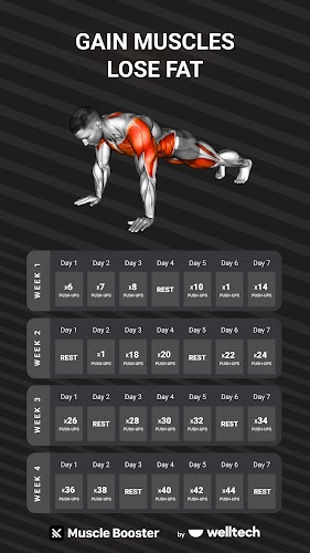 Muscle Booster Workout Planner Screenshot1