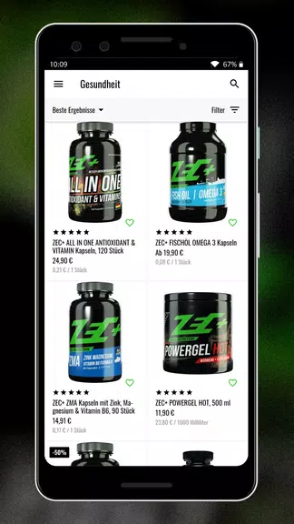 Zec+ Nutrition Shop Screenshot2