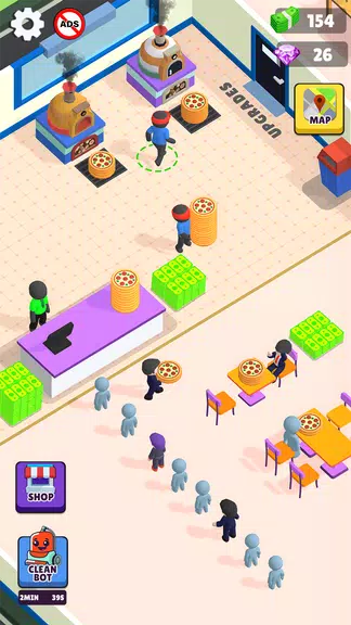 Idle Pizza Shop Tycoon Game Screenshot2