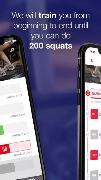 0-200 Squats Legs Trainer Screenshot2