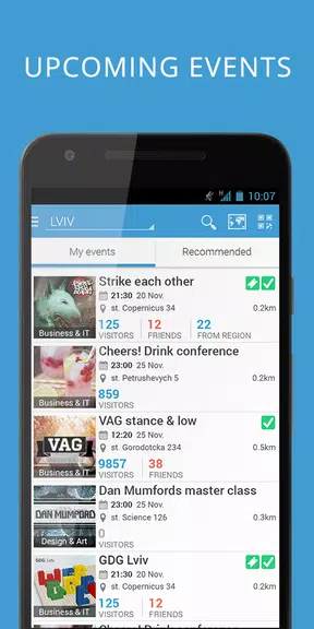 2Event-App for Events, network Screenshot1