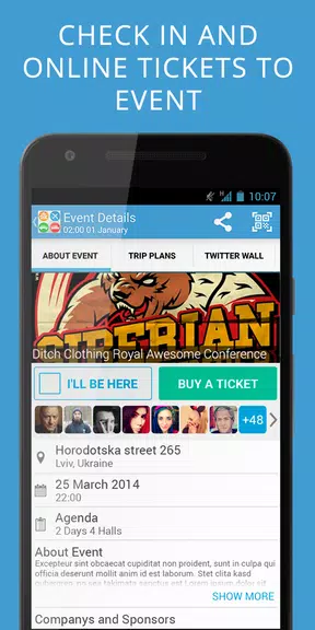 2Event-App for Events, network Screenshot2