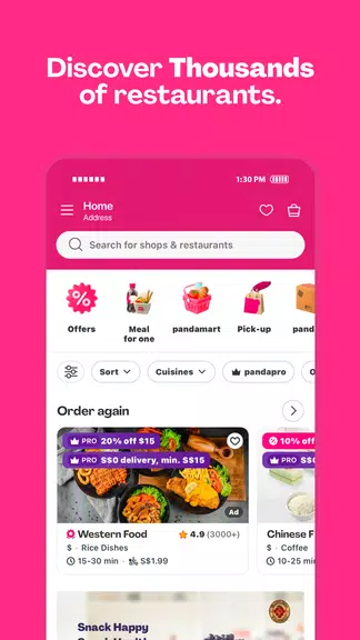 foodpanda: food & groceries Screenshot2