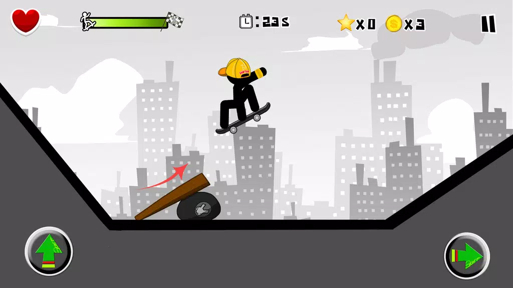 Stickman Skate : 360 Epic City Screenshot1