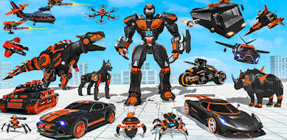 Dino Robot: Car Transform Game Screenshot1