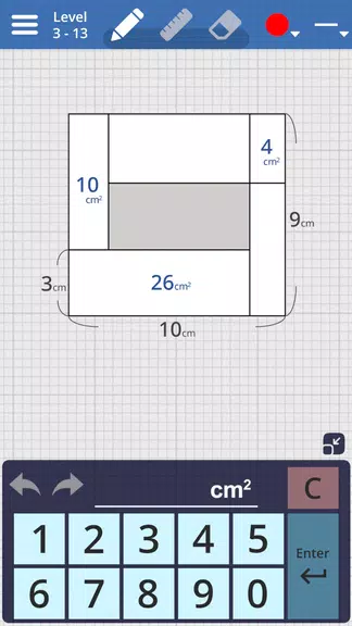 Area Quiz : Geometry Problems Screenshot3