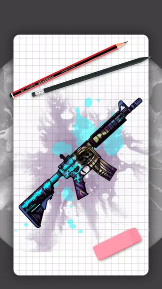 How to draw weapons. Skins Screenshot1