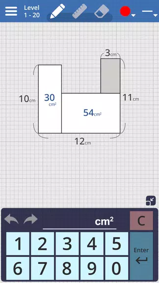 Area Quiz : Geometry Problems Screenshot2