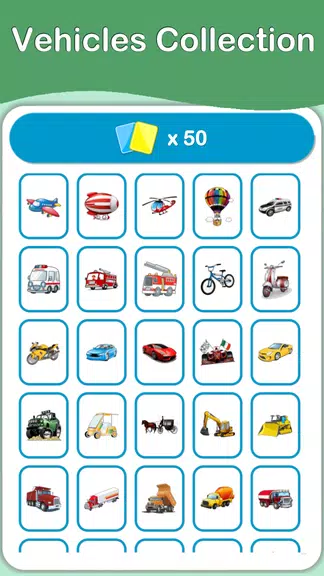 Vehicles Cards Games Screenshot1