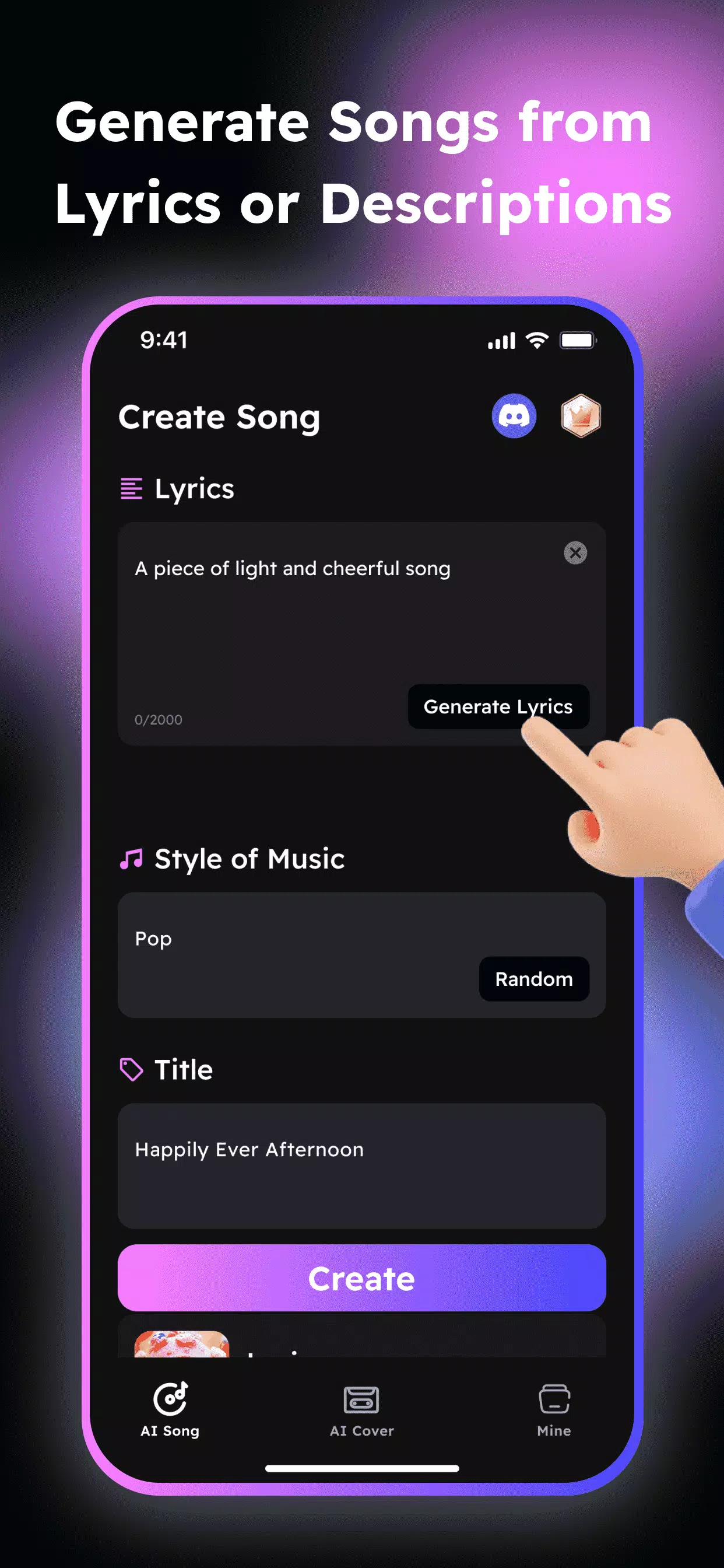 Music Maker: AI Song Generator Screenshot1