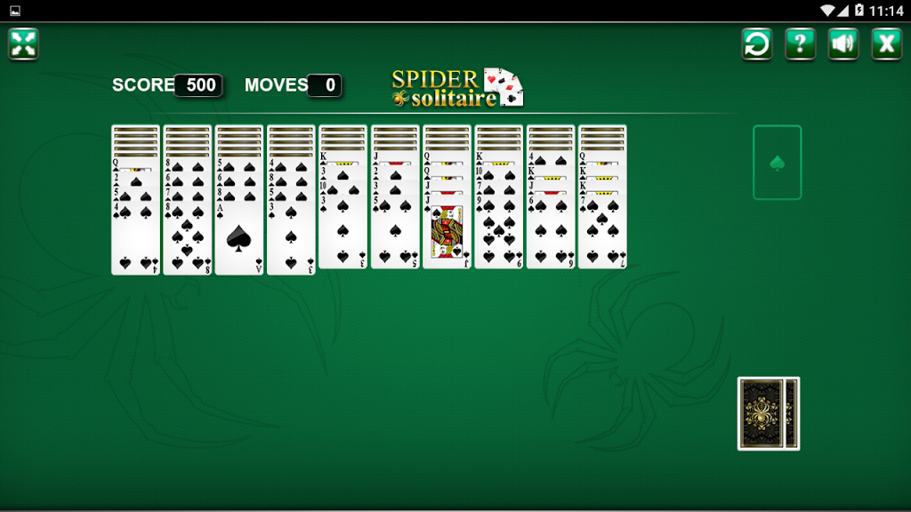 Spider Solitaire Card Game Screenshot2