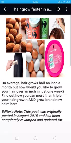 How to grow hair faster Screenshot1