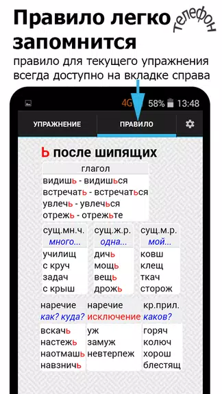 Репетитор. Русский язык Screenshot3