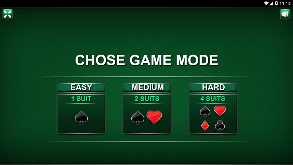 Spider Solitaire Card Game Screenshot1