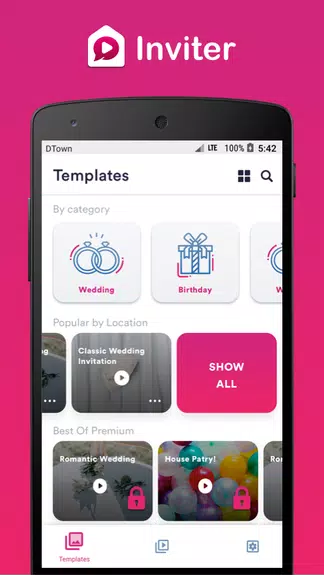 Video Invitations by Inviter Screenshot1