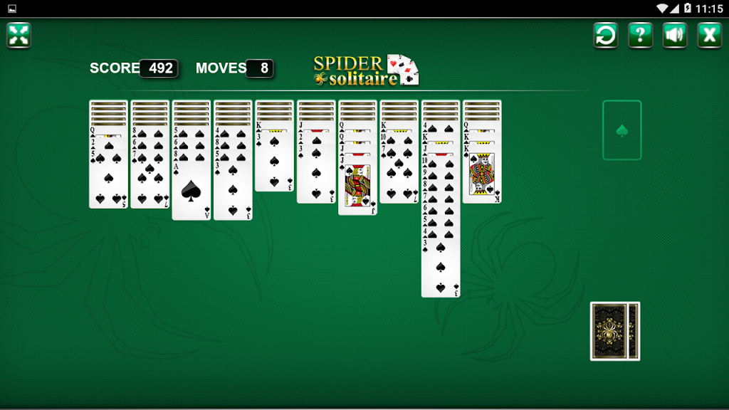 Spider Solitaire Card Game Screenshot3