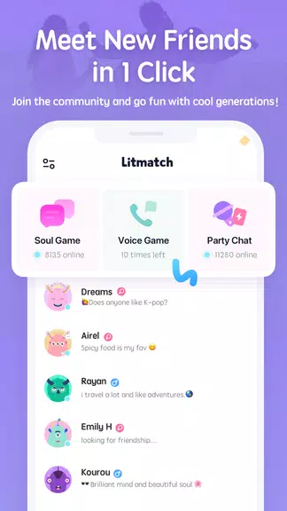 Litmatch—Make new friends Screenshot1