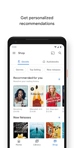 Google Play Books & Audiobooks Screenshot1