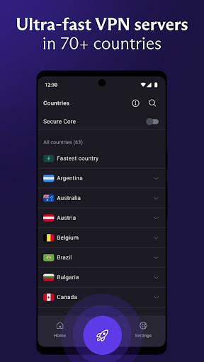 VPN Proton: Fast & Secure VPN Screenshot3