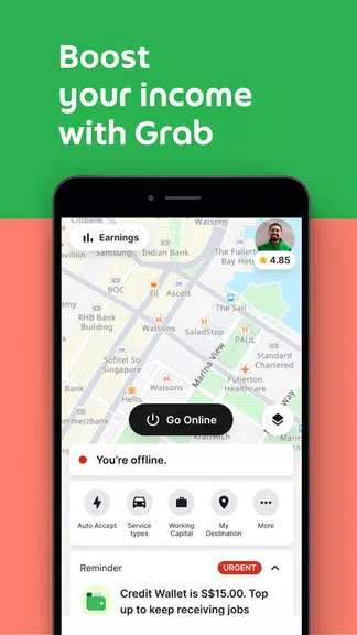 Grab Driver: App for Partners Screenshot1