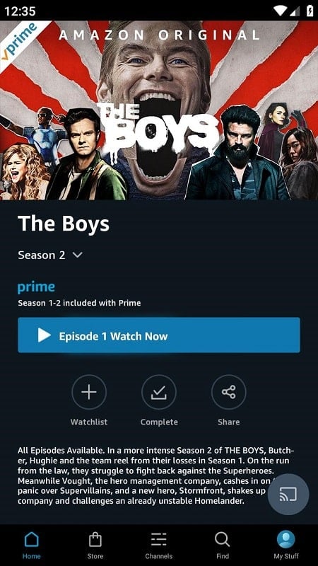 Amazon Prime Video Screenshot1