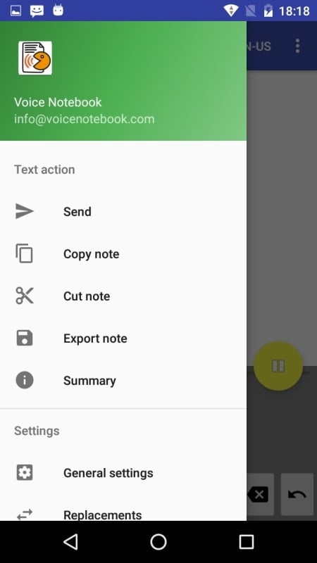 Voice Notebook speech to text Screenshot2