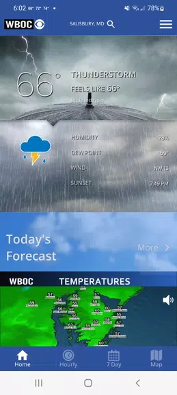 WBOC Weather Screenshot1