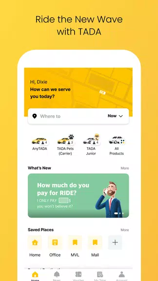 TADA - Taxi, Cab, Ride Hailing Screenshot1