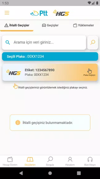 HGS - Hızlı Geçiş Sistemi Screenshot3