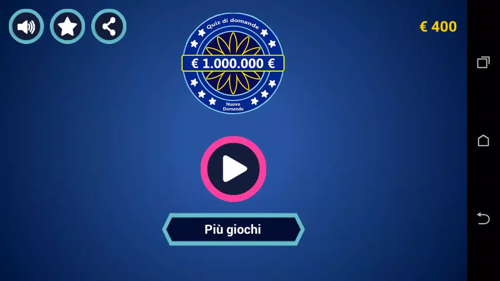 Milionario Quiz - Trivia Italiano Screenshot1