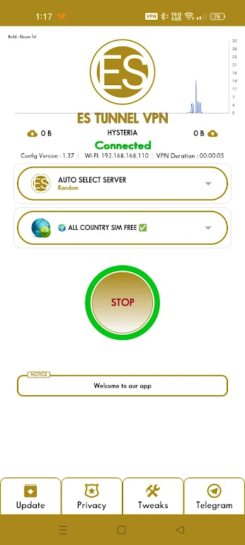 ES TUNNEL VPN Screenshot1